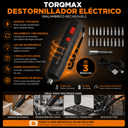 Destornillador Eléctrico + Regalo Incluido🎁