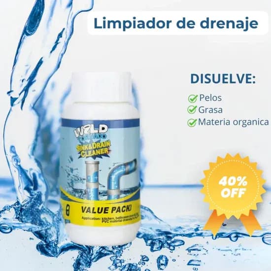 2X1 Polvo Destapador de Cañerías + Regalo Incluido🎁