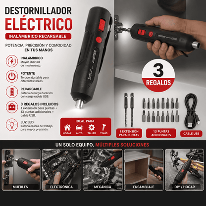 Destornillador Eléctrico + Regalo Incluido🎁