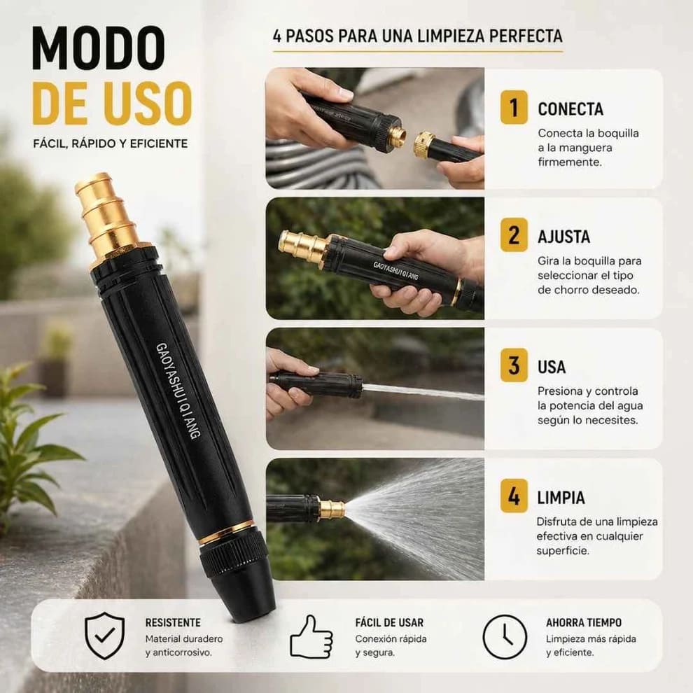 Boquilla de Alta Presión + Regalo Incluido🎁