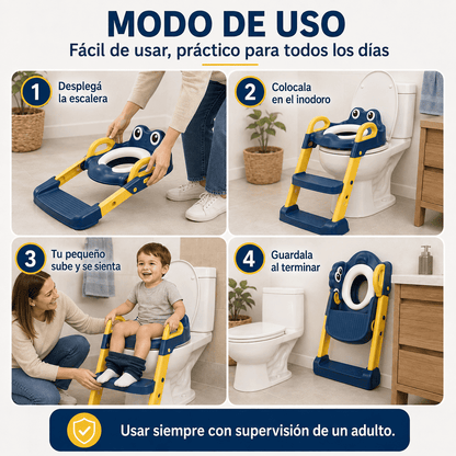 Asiento Con Escalera De Niños + Regalo Incluido🎁